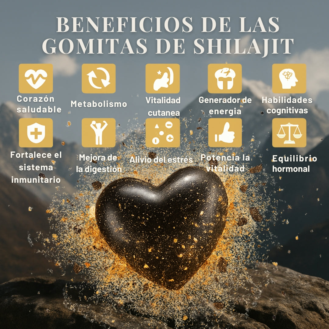 Gomitas de Shilajit 100% Puro del Himalaya (160gr)
