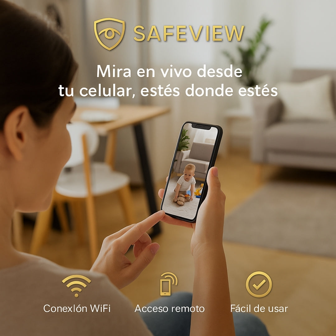 SAFEVIEW - Mini Cámara HD Espía A9 | OFERTA 2X1