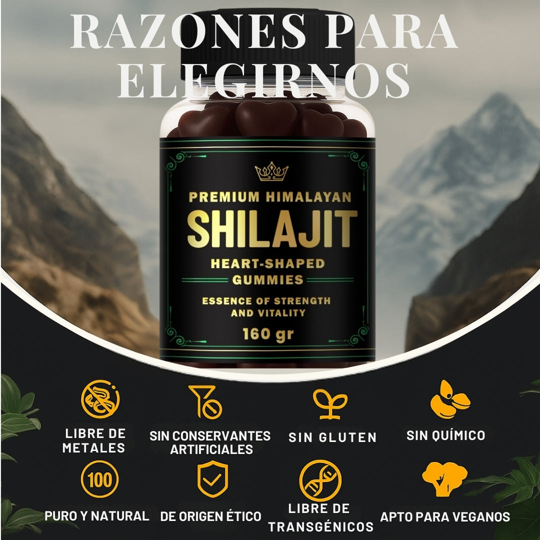 Gomitas de Shilajit 100% Puro del Himalaya (160gr)