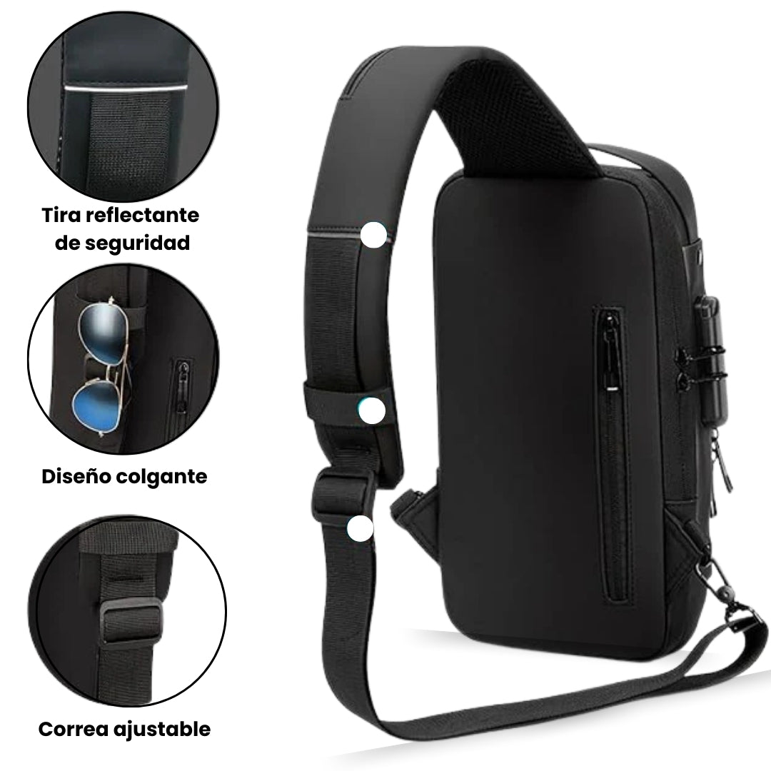 LOCKSAFE® - Bolso Antirrobo Con Cerradura Numérica + USB