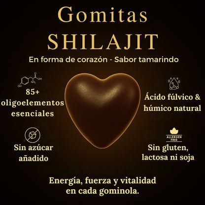 Gomitas de Shilajit 100% Puro del Himalaya (160gr)