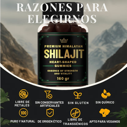 Gomitas de Shilajit 100% Puro del Himalaya (160gr)