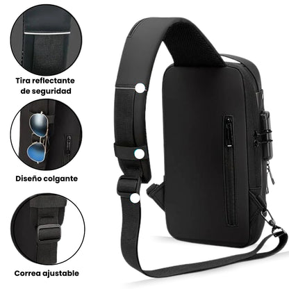 LOCKSAFE® - Bolso Antirrobo Con Cerradura Numérica + USB