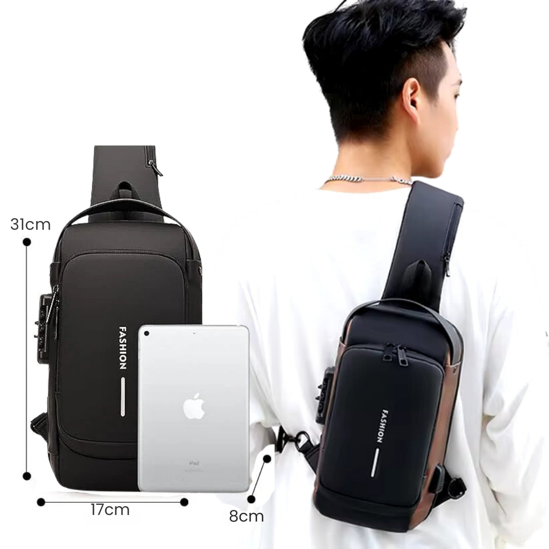 LOCKSAFE® - Bolso Antirrobo Con Cerradura Numérica + USB