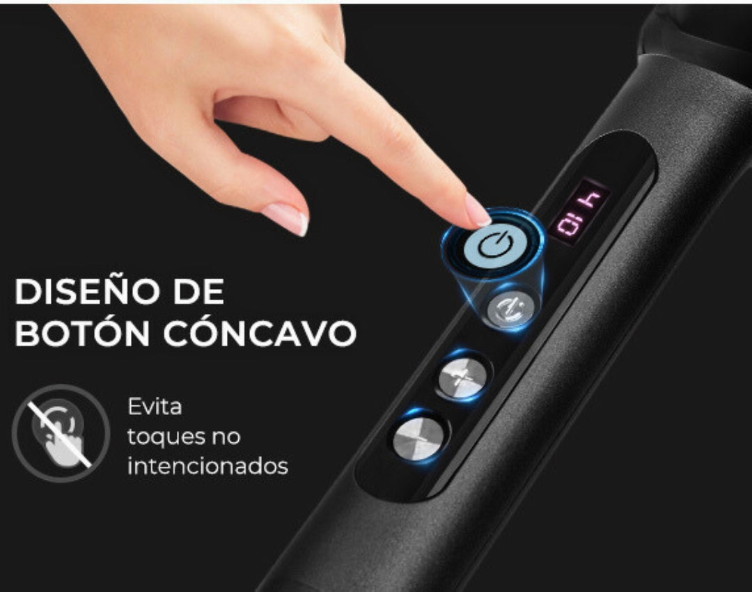 Combo HairGlow - Cepillo Alisador Iónico 2 en 1 + Rizador Ondas Pro GRATIS