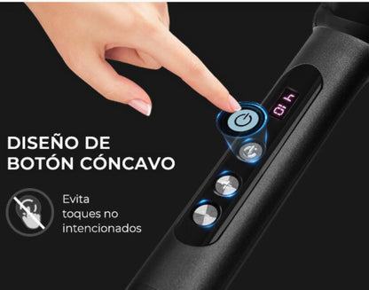 Combo HairGlow - Cepillo Alisador Iónico 2 en 1 + Rizador Ondas Pro GRATIS